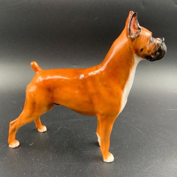 Rare Vtg ROYAL DOULTON Large Boxer Dog Champion “Warlord of Mazelaine” Figurine - Picture 3 of 6